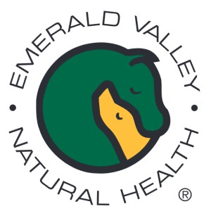emerald valley logo green horse and gold dog silhouette