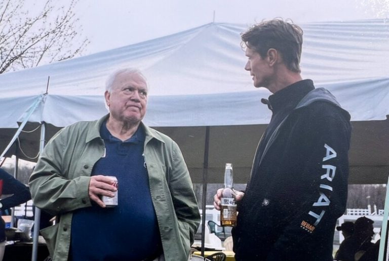 Jim Newman chatting with MDHT rider